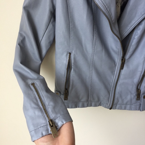 Gray Faux Leather jacket - Picture 3 of 7